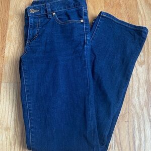 Tory Burch Straight Leg Dark Denim 27